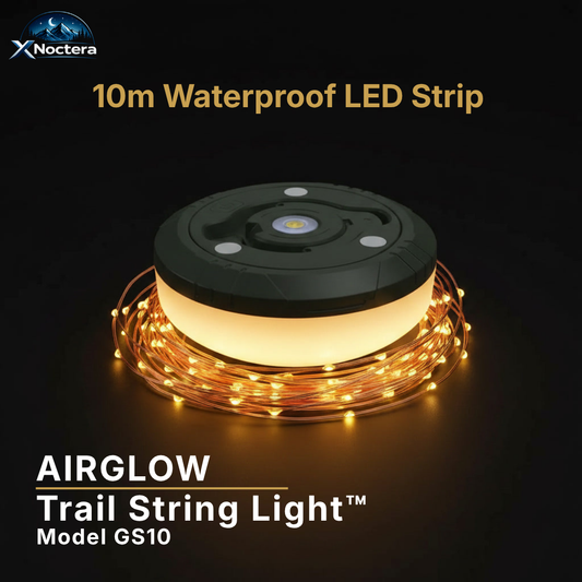 XNoctera AirGlow Model GS10 — 10m Outdoor LED Camping Strip