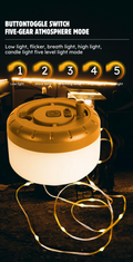 AirGlow Perimeter Model GS10 - Tactical String &amp; Camp Lantern 2-in-1