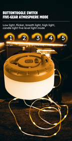 AirGlow Perimeter Model GS10 - Tactical String &amp; Camp Lantern 2-in-1