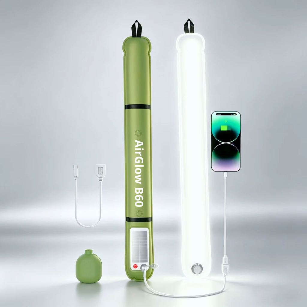 AirGlow AeroBeam Model B60 - Inflatable Tactical Light &amp; Power Bank