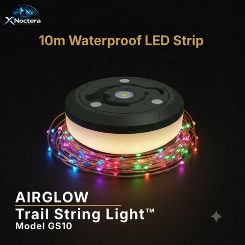 XNoctera AirGlow Model GS10 — 10m Outdoor LED Camping Strip