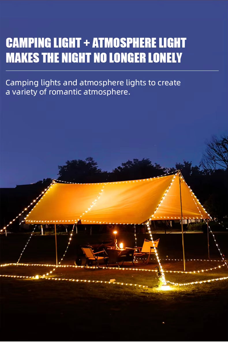 AirGlow Perimeter Model GS10 - Tactical String &amp; Camp Lantern 2-in-1